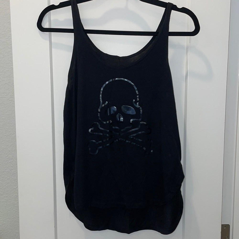 Black Skull Tank Top